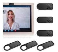 Marjoramy 6 Pcs Cover Slide,Ultra Thin Design Web Camera Cover Slide, Camera Blocker Slider for Laptop, Desktop, PC, Tablet, Smartphone(Black)