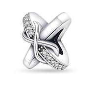 MARJS Engagement Wedding Rings Knot Eternity Forever Charm Bead Pendant 925 Sterling Silver Dangle Compatible With Pandora Charm Bracelet
