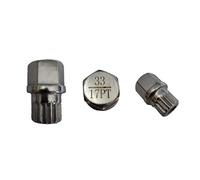MARJS For BMW MINI 17 Spline ABC33/17 Replacement Security Master Anti Theft Locking Wheel Nut Key Bolt Remover Tool For BMW MINI ABC33/17PT