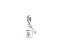 MARJS I Love You heart MP3 Music Player Earphones Charm Bead Pendant 925 Sterling Silver Dangle Compatible With Pandora Charm Bracelet