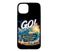 Mark 16:15 Go Into All The World and Preach The Gospel Case for iPhone 15 Plus
