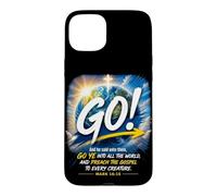 Mark 16:15 Go Into All The World and Preach The Gospel Case for iPhone 15 Plus
