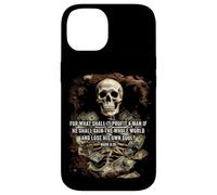 Mark 8:36 What Shall if Profit - Eternity Verse Warning Case for iPhone 14