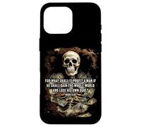Mark 8:36 What Shall if Profit - Eternity Verse Warning Case for iPhone 16 Pro Max