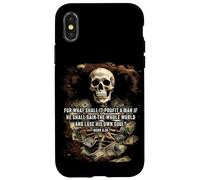 Mark 8:36 What Shall if Profit - Eternity Verse Warning Case for iPhone X/XS