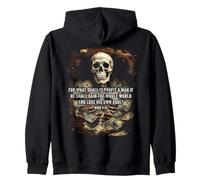 Mark 8:36 What Shall if Profit - Eternity Verse Warning Zip Hoodie