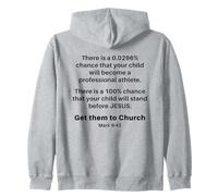 Mark 9:42 - Get Your Children Back Into Church Exhortation Zip Hoodie