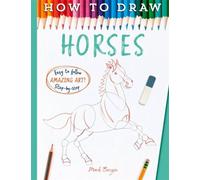 Mark Bergin How to Draw Horses Paperback Book Mark Bergin Multicolor