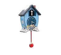 Mark Feldstein & Associates Peanuts Gang Snoopy Linus Lucy ICY Blue 17 x 9 Christmas Cuckoo Clock