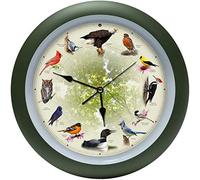 Mark Feldstein Limited Edition 20th Anniversary Singing Bird Wall Clock, 13 Inch