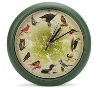 Mark Feldstein Limited Edition 20th Anniversary Singing Bird Wall/Desk Clock, 8 Inch