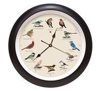 Mark Feldstein Original Singing Bird Wall Clock, 33 cm, Black