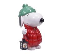 Mark Feldstein, Peanuts Snoopy Puffer Jacket LED Porch Greeter, 17 Inch
