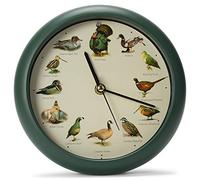 Mark Feldstein, Singing Wild Game Birds of North America Clock, 8 Inch, Green