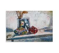 Mark Ford - 20th Century Oil, Ceramic And Pomegranate Original Vintage Antique Artwork Vintage Wall Decoration Famous Oil Paintings for Living Room Classic Artwork Pictures Home Decor 24x36inch(60x90c