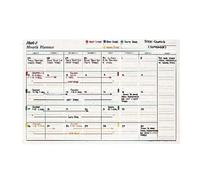 Mark-it Perpetual Month Wipe on/Wipe off Planner