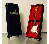 Mark Knopfler (D Straits) Miniature Guitar Replica - Music Gifts - Handmade Ornamental 1/4 Scale - Includes a Display Box, Name Tag and Miniature Guitar Stand