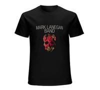Mark Lanegan Band Blues Funeral Men's T-Shirt Black Graphic Unisex Tee Shirt XXL