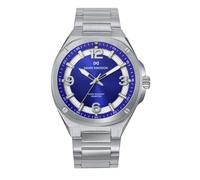 Mark Maddox Men's Watch HM1020-35 - Silver Steel Analog with Blue Dial and Steel Strap, metallic silver