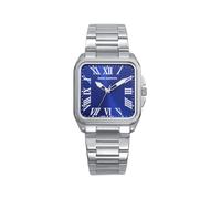 Mark Maddox MM0143-32 - Women's Analogue Three-Hand Watch, Steel Case and Bracelet, Blue Dial with Roman Numerals, Mineral Glass