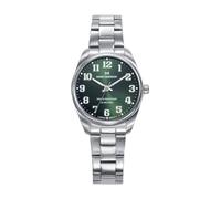 Mark Maddox MM1032-65 - Women's Analogue Watch Three Hands 32 mm, Steel Case and Bracelet, Green Dial with Arabic Numerals, WR 50 m