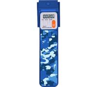 Mark-My-Time 3D Blue Camouflage Digital Bookmark with Reading Light