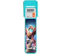 Mark-My-Time 3D Dragon Digital Bookmark with Timer & Reading Light - Aqua Dragon - Plastic - 1 Piece