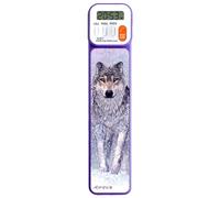 Mark-My-Time - Digital Bookmark - Mark My Time Reading Timer and Book Mark for Kids, Cool Bookmarks and Reading Incentives, Christmas Gift & Stocking Stuffer for Book Lovers - 3D Wolf
