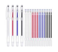Mark On Various Fabric Colors - Vanishing Point Decimo, 24pcs Thermal Erasable Fabric Marker | 5 Colors Each For Clothing, Craft, Shoe Printing, Embroiderievani