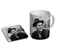 Mark Owen Smile BW Ceramic Coffee MUG + Coaster Gift Set …