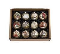 Mark Roberts 12 Days of Christmas Ornament Set, 12 Pieces, 4.5 Inch Ceramic Hanging Ornaments, Christmas Decorations