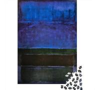 Mark Rothko 1000 Pieces Jigsaw Puzzles Fun Jigsaw Puzzles for Adults Wooden Puzzle 1000 Piece Brain Teaser Game Family Gathering Game Toys 1000 Pcs