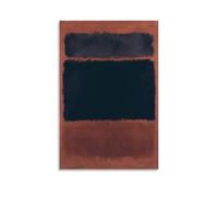 Mark Rothko Black in Deep Red Canvas Print Wall Decor 24x36inch