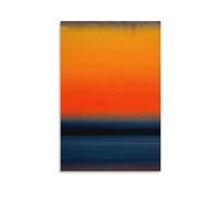 Mark Rothko Blue Orange Framed Canvas Painting,Abstract Canvas Wall Art, Minimalism Painting Poster Cool Artworks Painting Wall Art Canvas Prints Hanging Picture Posters 16x24inch(40x60cm)