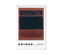 Mark Rothko Brown Black Decor Print Picture Paintings for Living Room Bedroom Decoration 16x24inch(40x60cm)