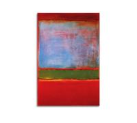 Mark Rothko《No. 6 (Violet, Green And Red)》Print Poster Wall Art Scroll Canvas Picture Living Room Decor Home 12x18inch(30x45cm)