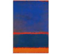 Mark Rothko Poster And Prints Dark Blue And Orange Canvas Wall Art Mark Rothko Painting Mark Rothko Picture For Living Room Decor 50x70cm No Frame