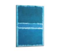 Mark Rothko Poster Blue Dividing by Blue Wall Art Picture Painting Canvas Prints Artworks Bedroom Living Room Decor 12x18inch(30x45cm)