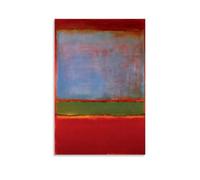 Mark Rothko Poster Violet Green And Red, 1951 No 6 Abstract Rectangular Regions Of Color Poster Home Decor Wall Art Hanging Picture Print Bedroom Decorative Paintings Room Unframe 16x24inch(40x60cm)