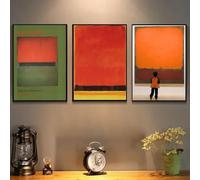 Mark Rothko Posters Classic Vintage Wall Art Mark Rothko Canvas Painting Mark Rothko Prints For Aesthetics Home Decor Picture 40x60cmX3 No Frame