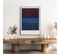 Mark Rothko Posters rust And blue Abstract Expressionist Wall Art Modern Canvas Painting Mark Rothko Prints For Home Decor Picture 40x60cm No Frame