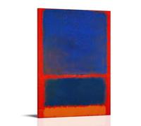 Mark Rothko Prints Wall Art Poster Blue Orange Red Art Abstract Rectangular Regions Of Color Home Decor Wall Art Hanging Picture Print Bedroom Decorative Paintings Room Frame 08x12inch(20x30cm)