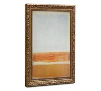 Mark Rothko (Untitled (White, Orange, Tan on Pink) (2)) Poster Ornate Gold Frame Canvas Wall Art Vintage Painting Reproduction for Home Decoration20 L X 30" W