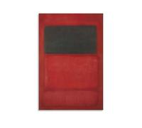 Mark Rothko Works《Black over Reds》Printing Posters Versatile Canvas Print Wall Art Paintings Home Decor for Living Room Bedroom 20x30inch(50x75cm)