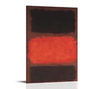 Mark Rothko Works《Black, Red, Brown on Black》Printing Posters Modern Home Canvas Wall Decor Printed Art Picture for Bedroom Living Space 08x12inch(20x30cm)