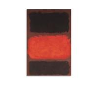 Mark Rothko Works《Black, Red, Brown on Black》Printing Posters Stylish Wall Art Canvas Paintings Aesthetic Picture Print for Room Decoration 24x36inch(60x90cm)