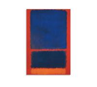 Mark Rothko Works《Blue, Orange, Red (4)》Printing Posters Premium Canvas Print Wall Paintings Stylish Room Decor for Indoor Home Space 16x24inch(40x60cm)