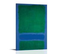 Mark Rothko Works《Green, Blue, Green on Blue》Printing Posters Hanging Canvas Paintings Minimalist Wall Art Prints for Bedroom & Living Room 20x30inch(50x75cm)