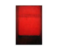 Mark Rothko Works《Light Red Over Dark Red》Printing Posters Hanging Wall Art Pictures Printed Canvas Paintings for Bedroom Aesthetic Decor 20x30inch(50x75cm)