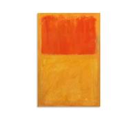 Mark Rothko Works《Orange And Tan》Printing Posters Stylish Wall Art Canvas Paintings Aesthetic Picture Print for Room Decoration 16x24inch(40x60cm)